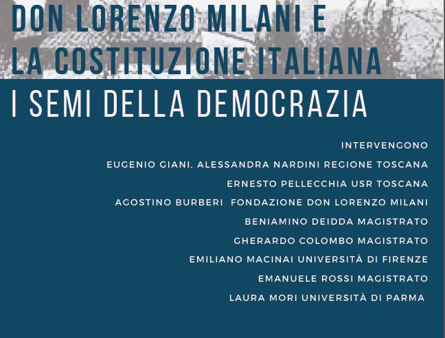 DON LORENZO MILANI E LA COSTITUZIONE ITALIANA I SEMI DELLA DEMOCRAZIA