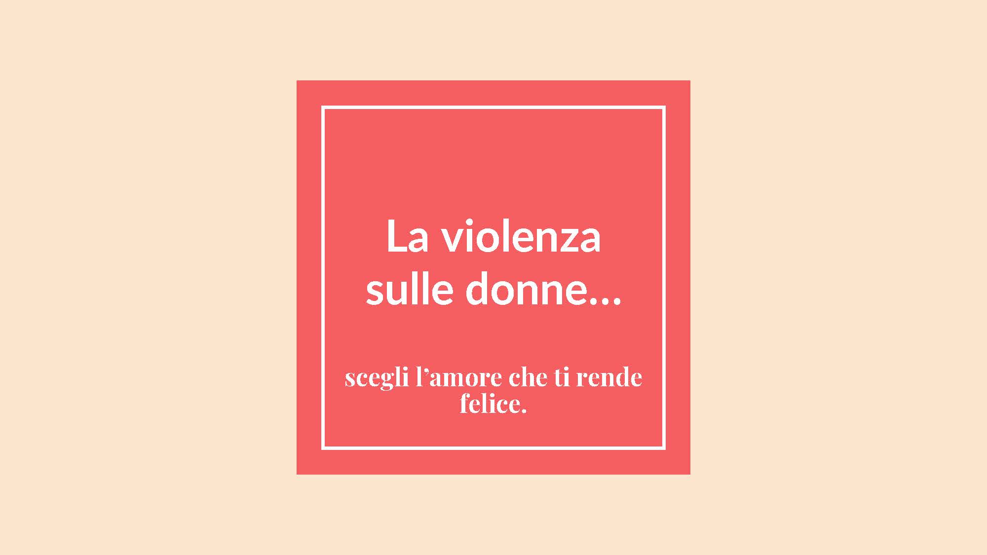 No alla violenza sulle donne!