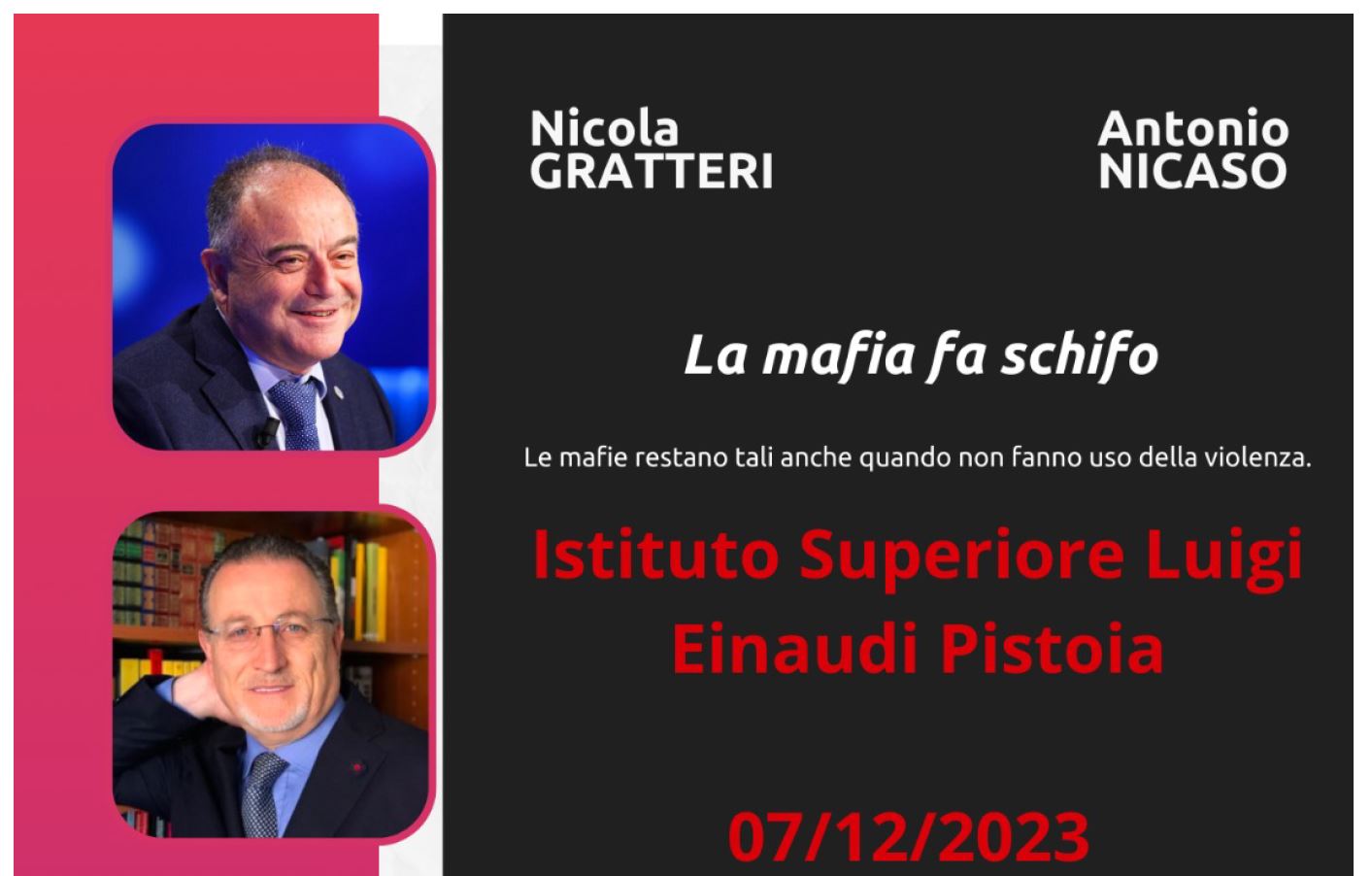 Incontro PROCURATORE NICOLA GRATTERI